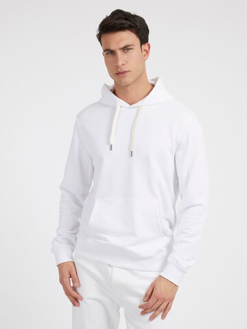 Sweat-shirt 'Christian' GUESS en blanc : devant