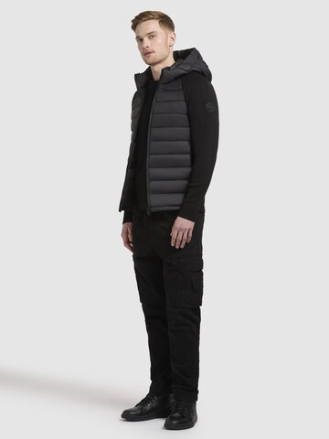 khujo Jacke 'Nilon' in Schwarz