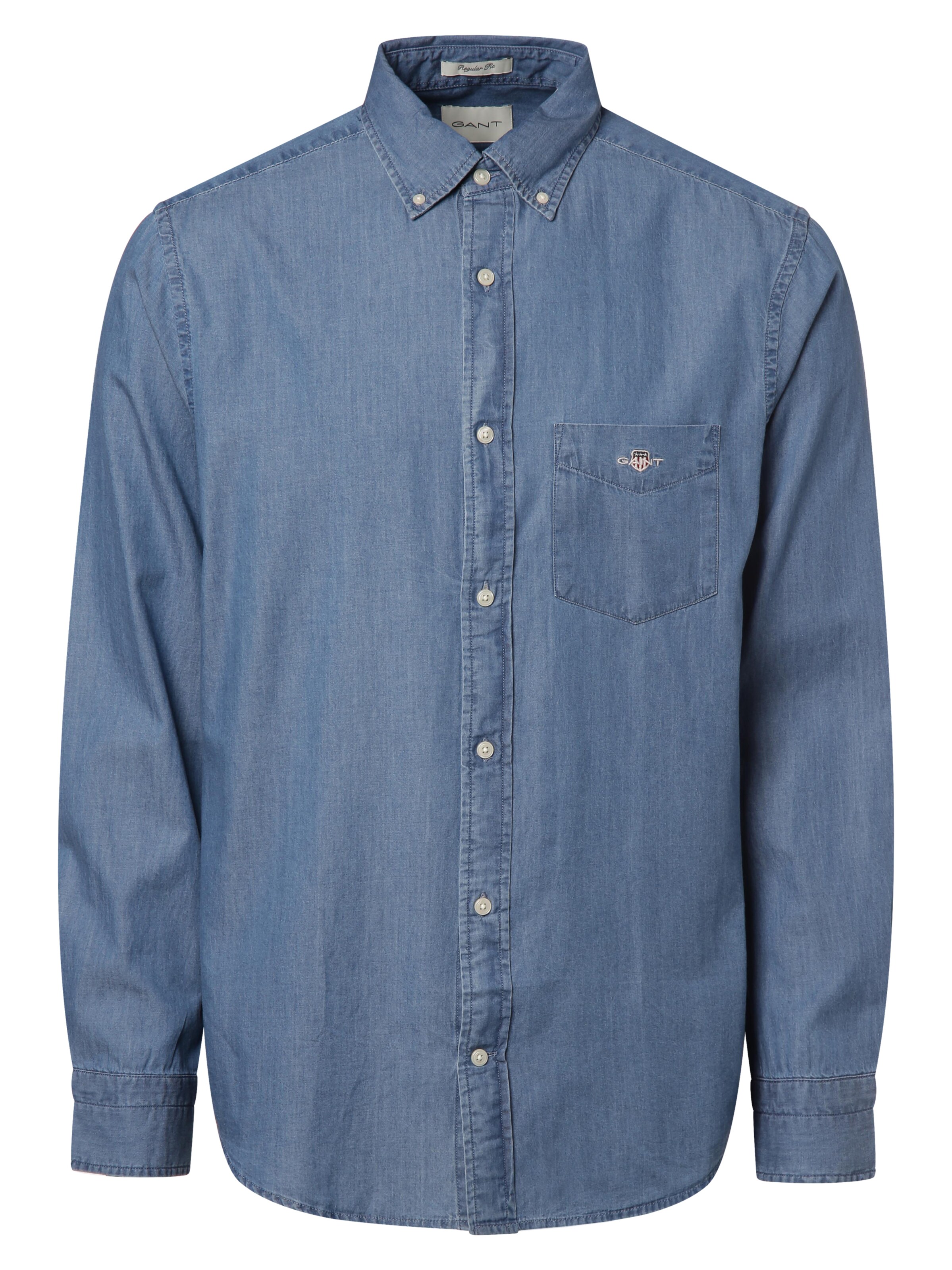 GANT Regular Fit Hemd in Blau: Vorderseite