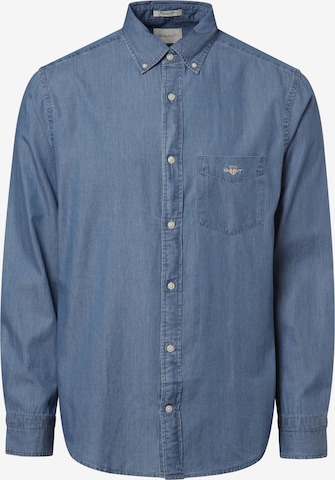 GANT Regular fit Button Up Shirt in Blue: front