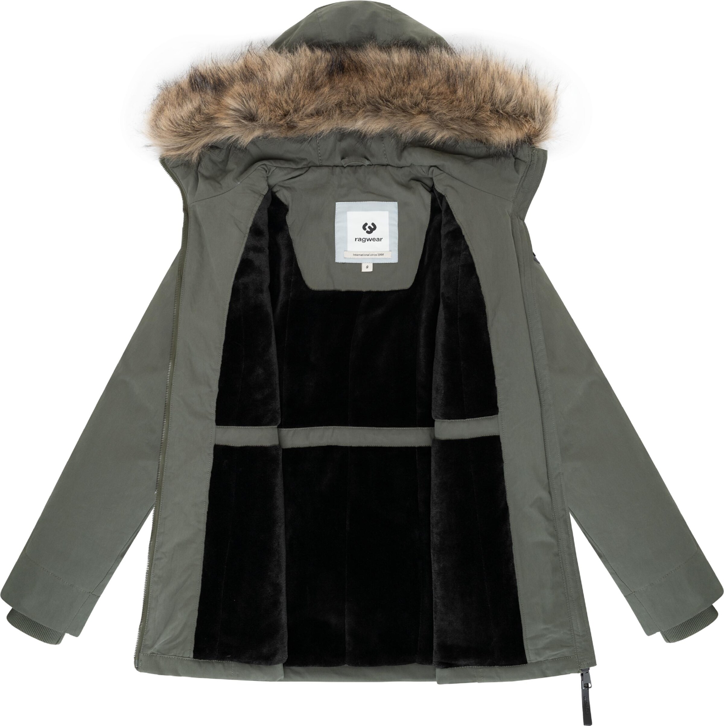 Ragwear Płaszcz zimowy 'Monadetta Youmodo' w kolorze zielony