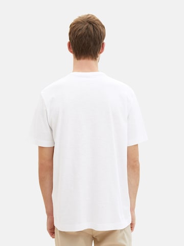 TOM TAILOR Тениска в бяло