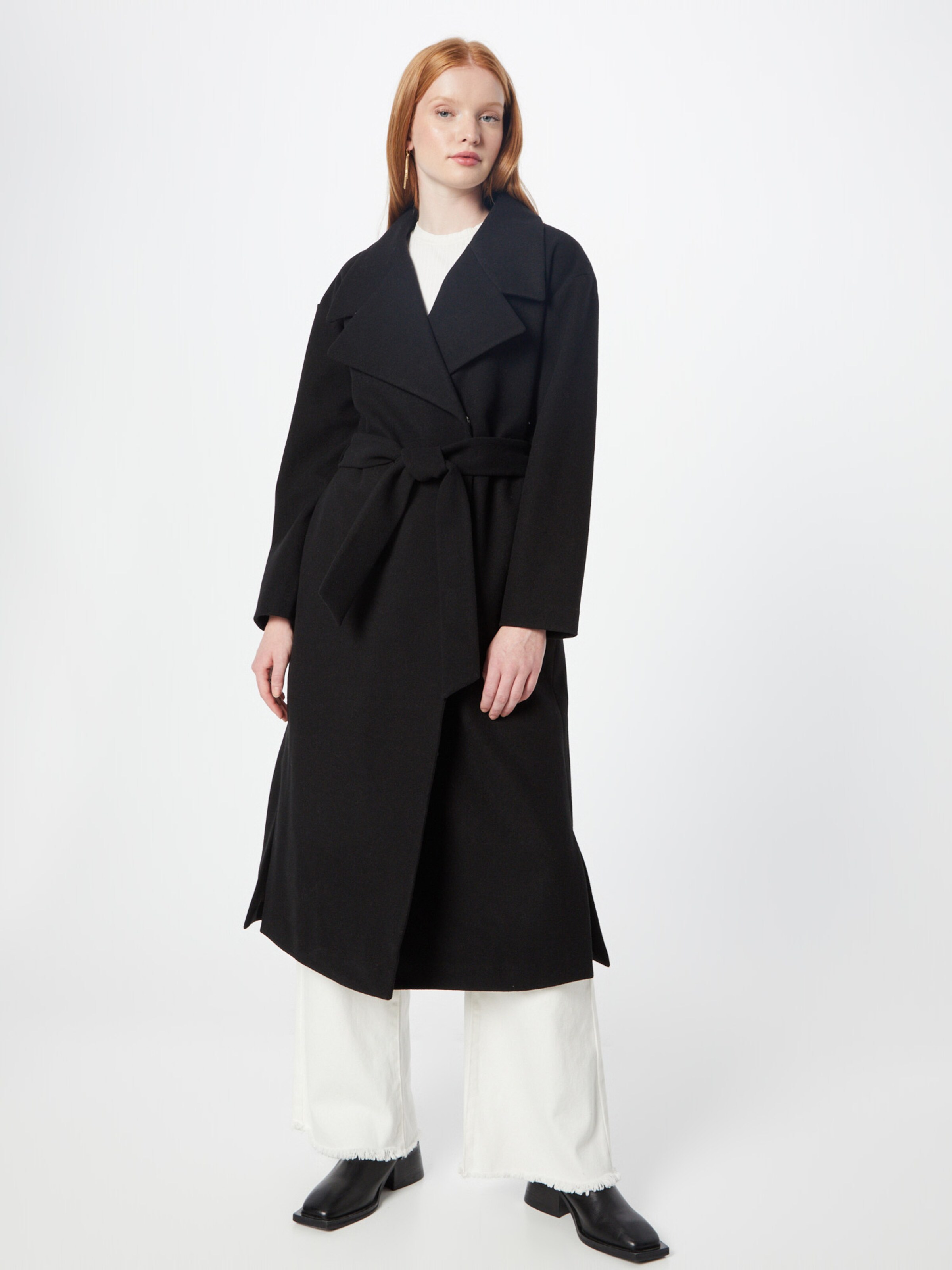 Mode Manteaux Manteaux mi-saison Your Sixth Sense Manteau mi-saison noir style d\u00e9contract\u00e9