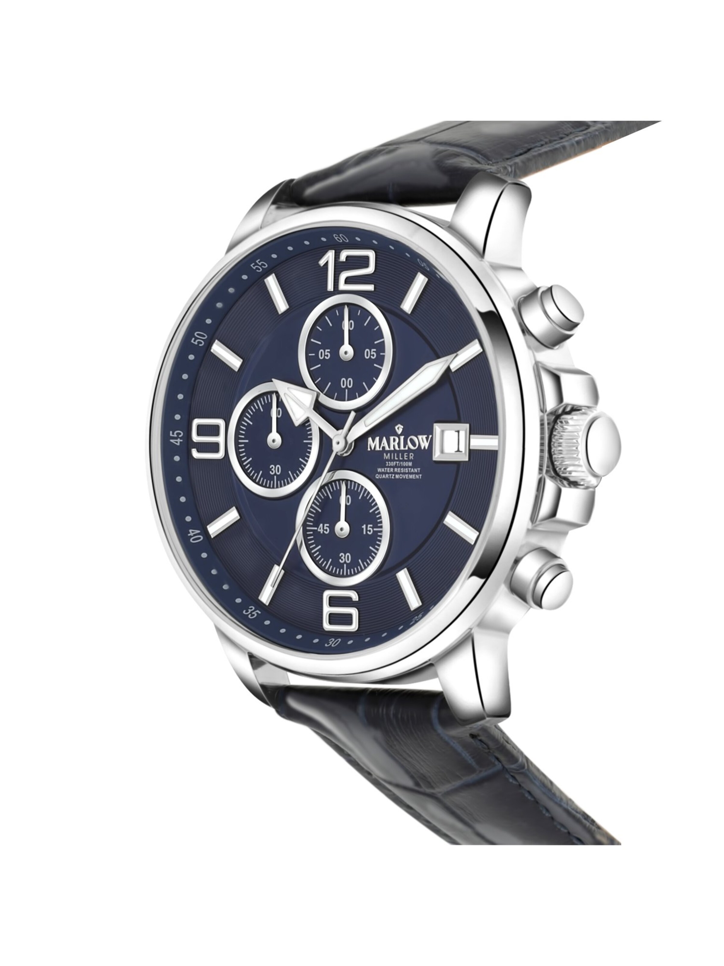 Montre à affichage analogique 'Statement' Lucardi en bleu