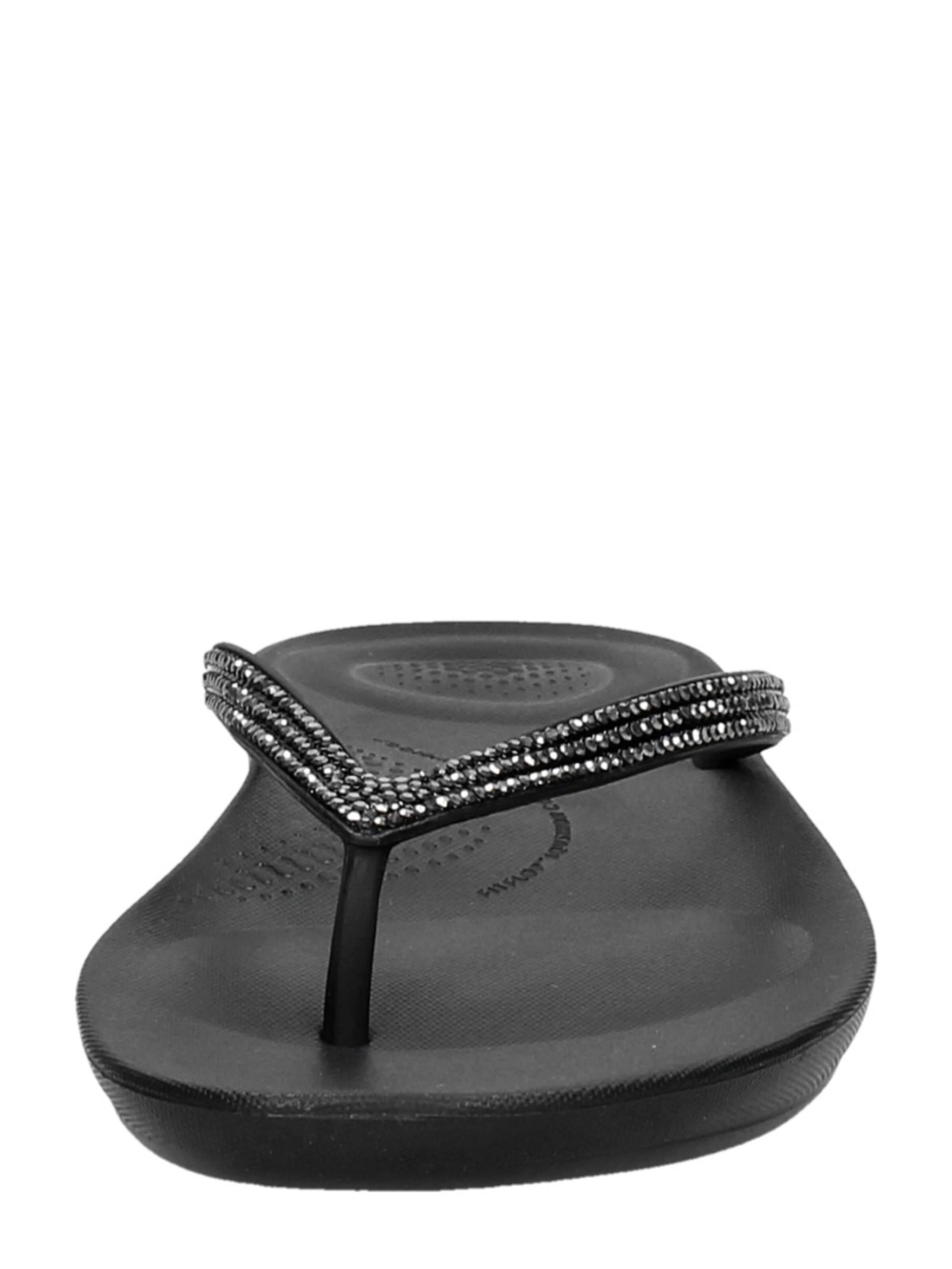 FitFlop Huisschoenen 'iQushion Sparkle' in Zwart