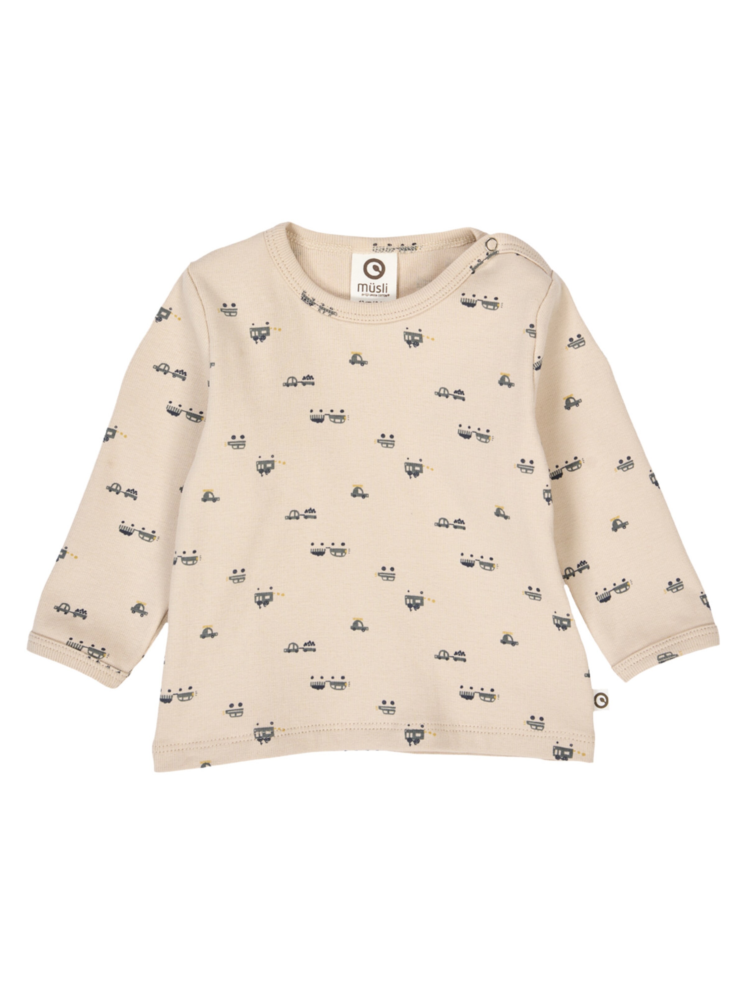 T-Shirt Müsli by GREEN COTTON en beige : devant