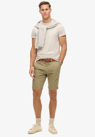 Regular Pantalon chino Superdry en vert