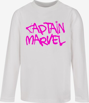 T-Shirt 'Captain Marvel' ABSOLUTE CULT en blanc : devant