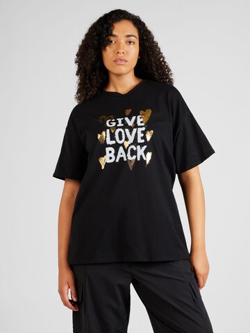 Z-One T-Shirt 'Giada' in Schwarz: Vorderseite