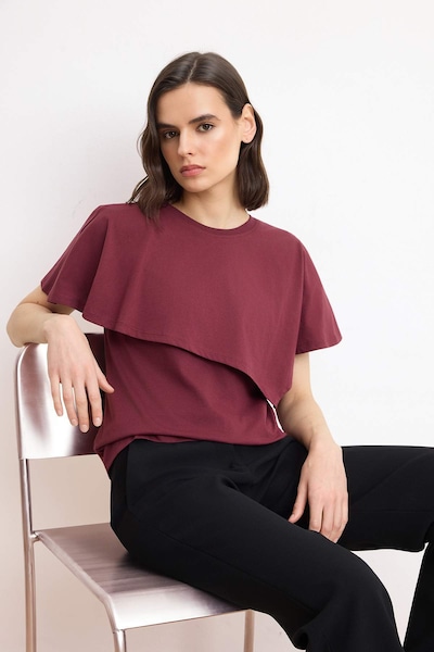 Trendyol Shirts i XS i burgunder, Produktvisning