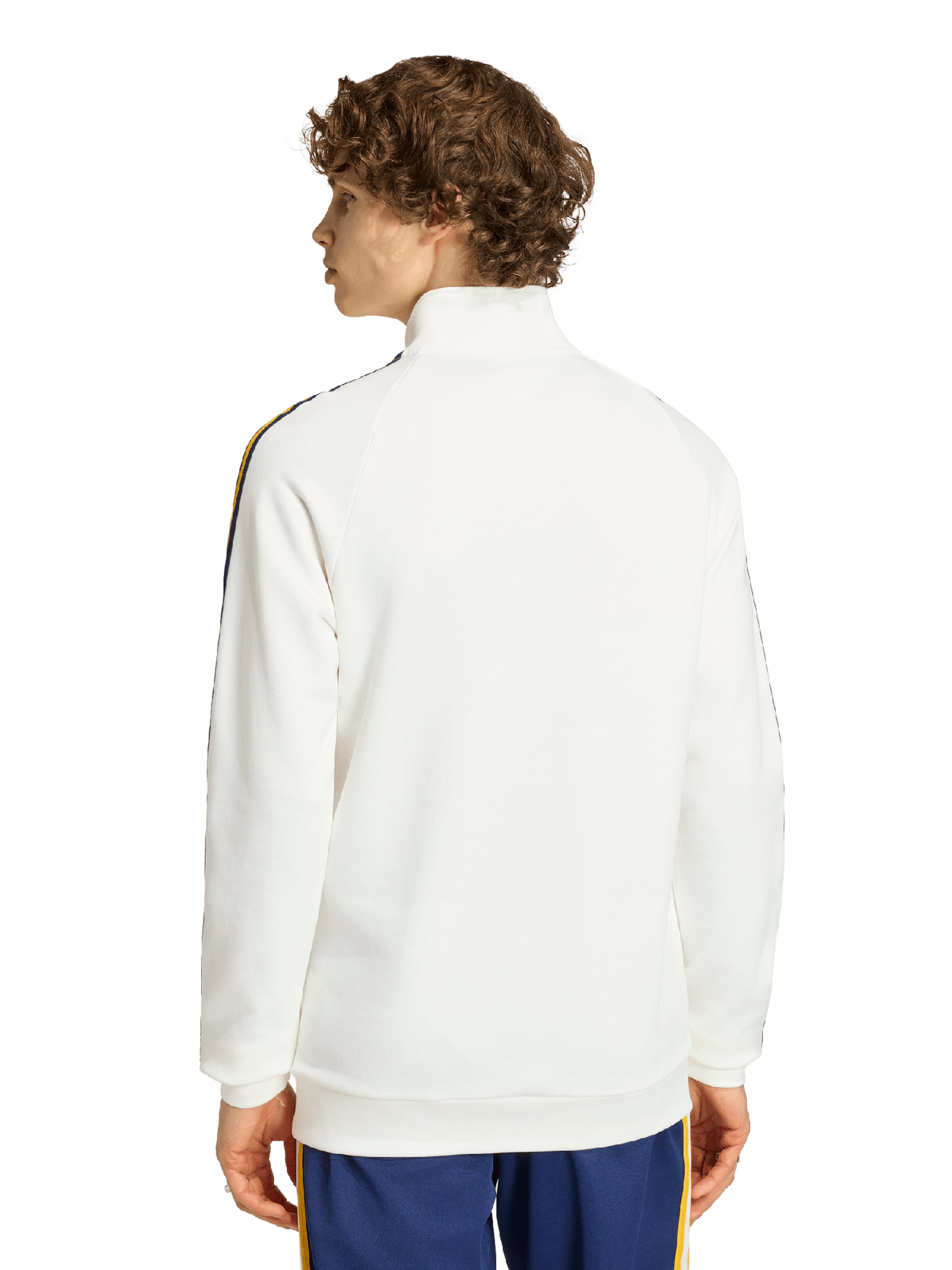 ADIDAS PERFORMANCE Sportovní mikina 'REAL' – bílá