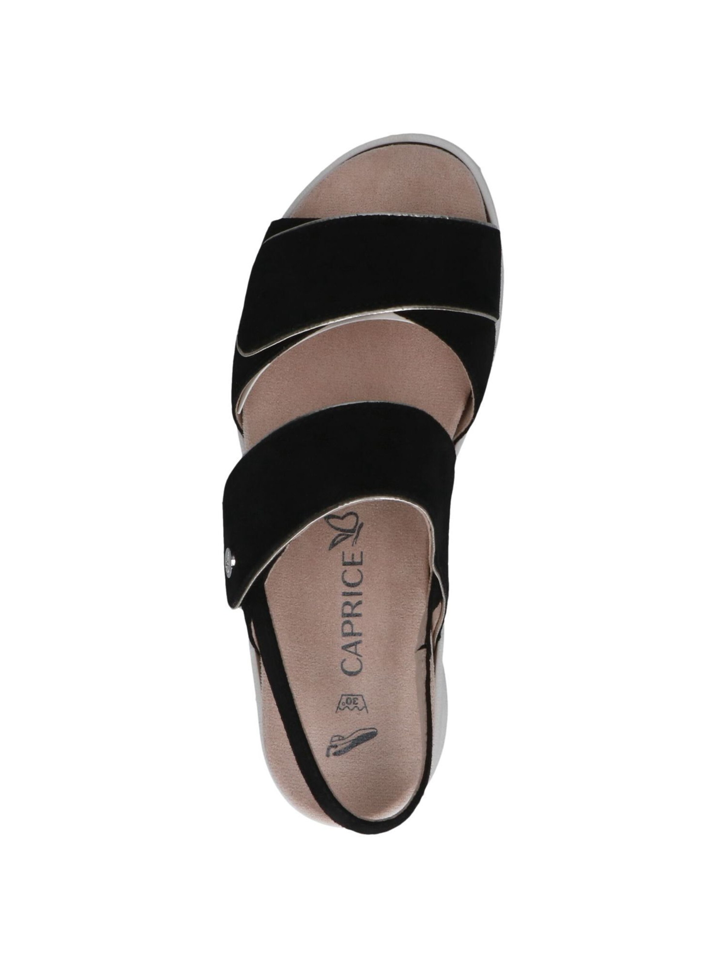 CAPRICE Sandale in Schwarz