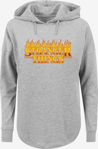 Sweat-shirt 'Stranger Things Netflix TV Series' F4NT4STIC en gris : devant