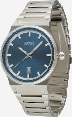 BOSS Black Analoog horloge 'CANDOR' in Zilver: voorkant