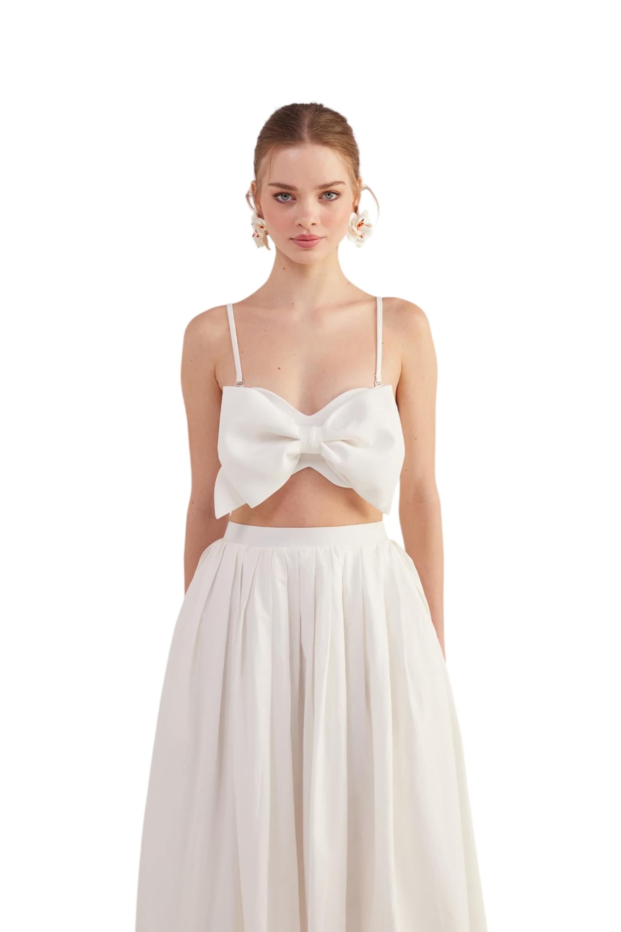 HOLLY LOLLY Top in Wit: voorkant