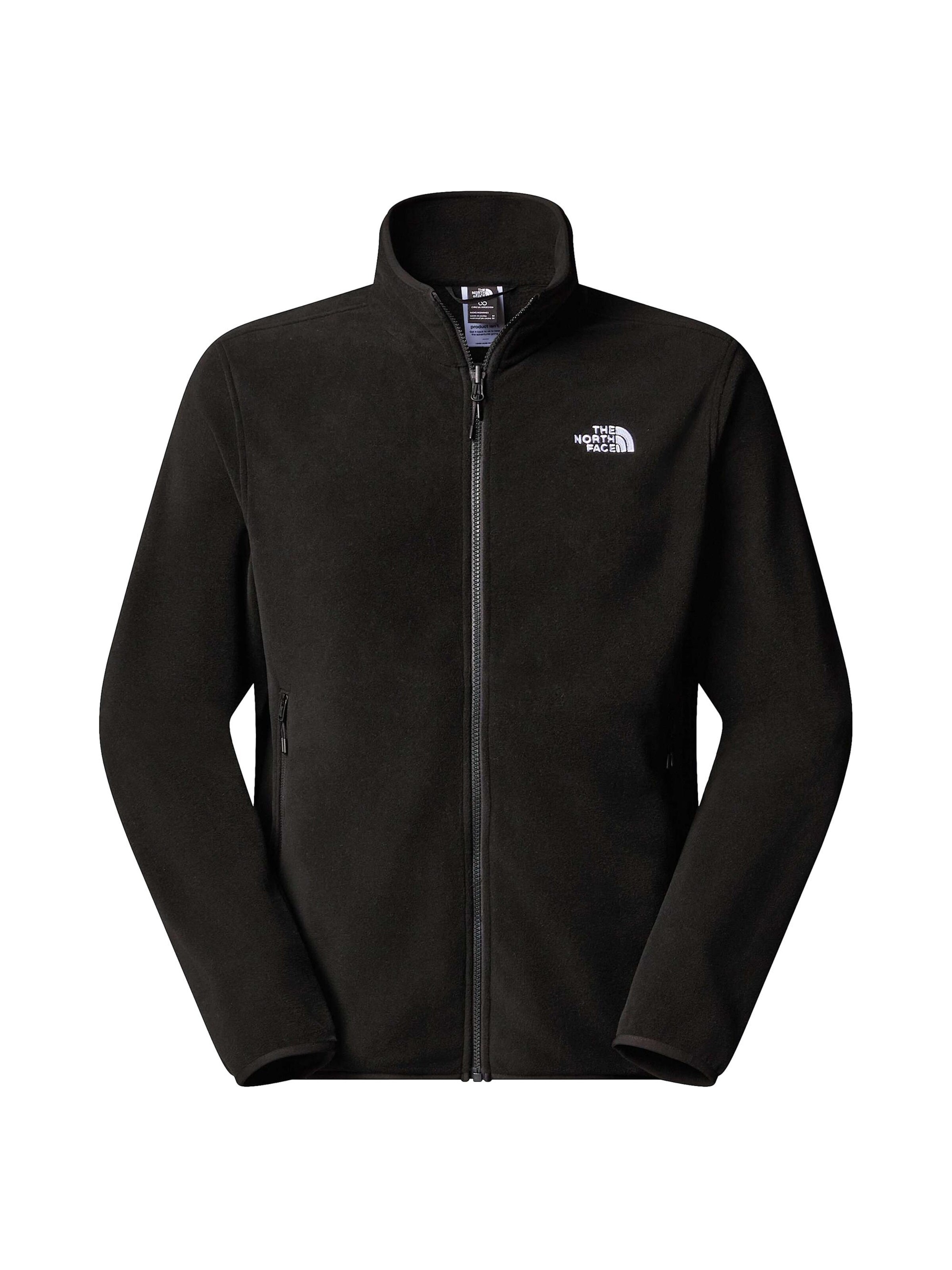 THE NORTH FACE Fleecejacke 'Glacier'‌‌‌‌‌‌‌ in Schwarz: Vorderseite
