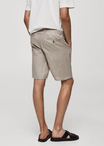 MANGO MAN Slimfit Hose 'Carp' in Beige