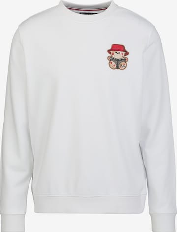 19V69 ITALIA Sweatshirt 'Nico Bucket' i hvid: forside