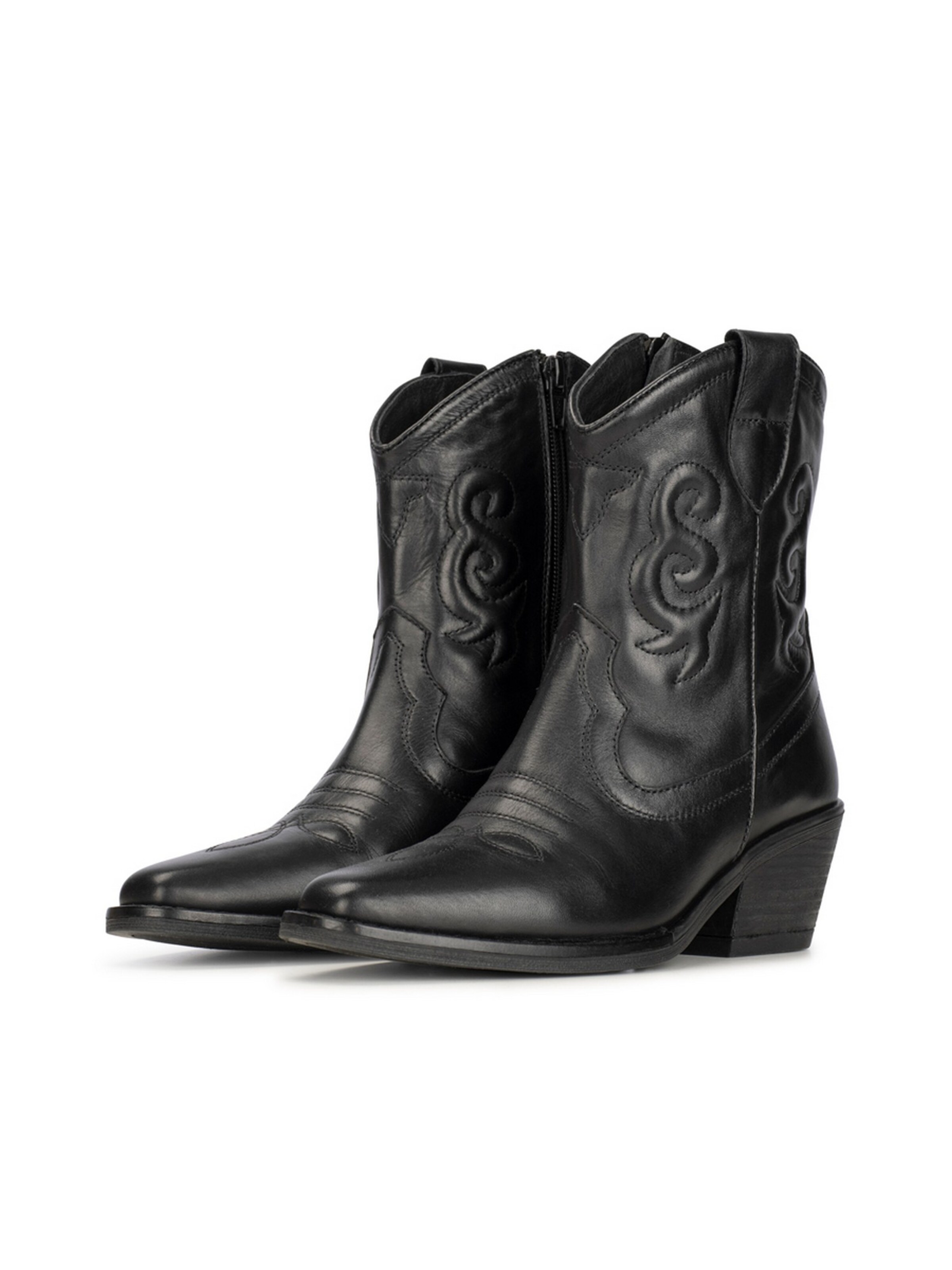 PS Poelman Cowboylaarzen in Zwart