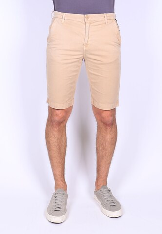 Le Temps Des Cerises Regular Pants in Beige: front