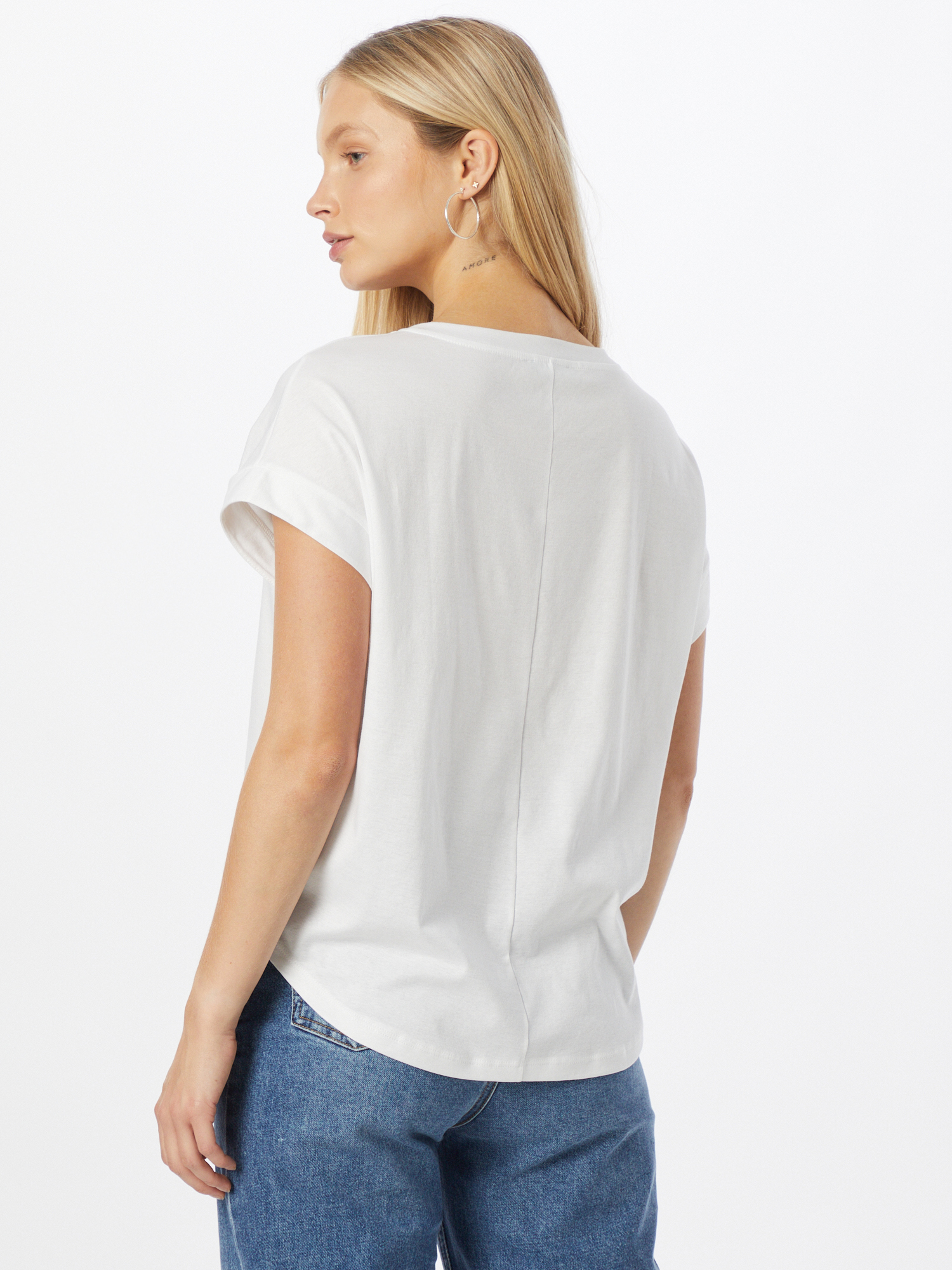 Odzież Koszulki & topy UNITED COLORS OF BENETTON Koszulka w kolorze Białym 