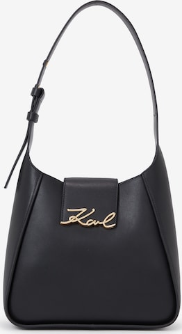 melns Karl Lagerfeld Pleca soma: no priekšpuses