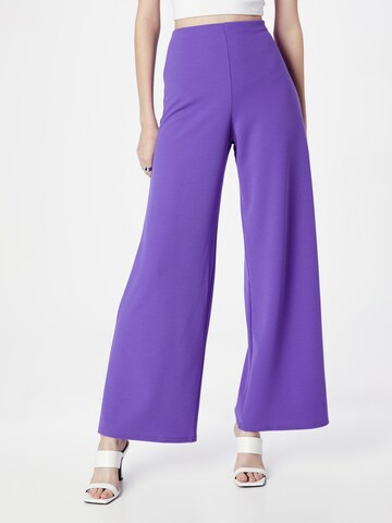 SISTERS POINT Wide leg Pants 'GLUT' in Purple: front