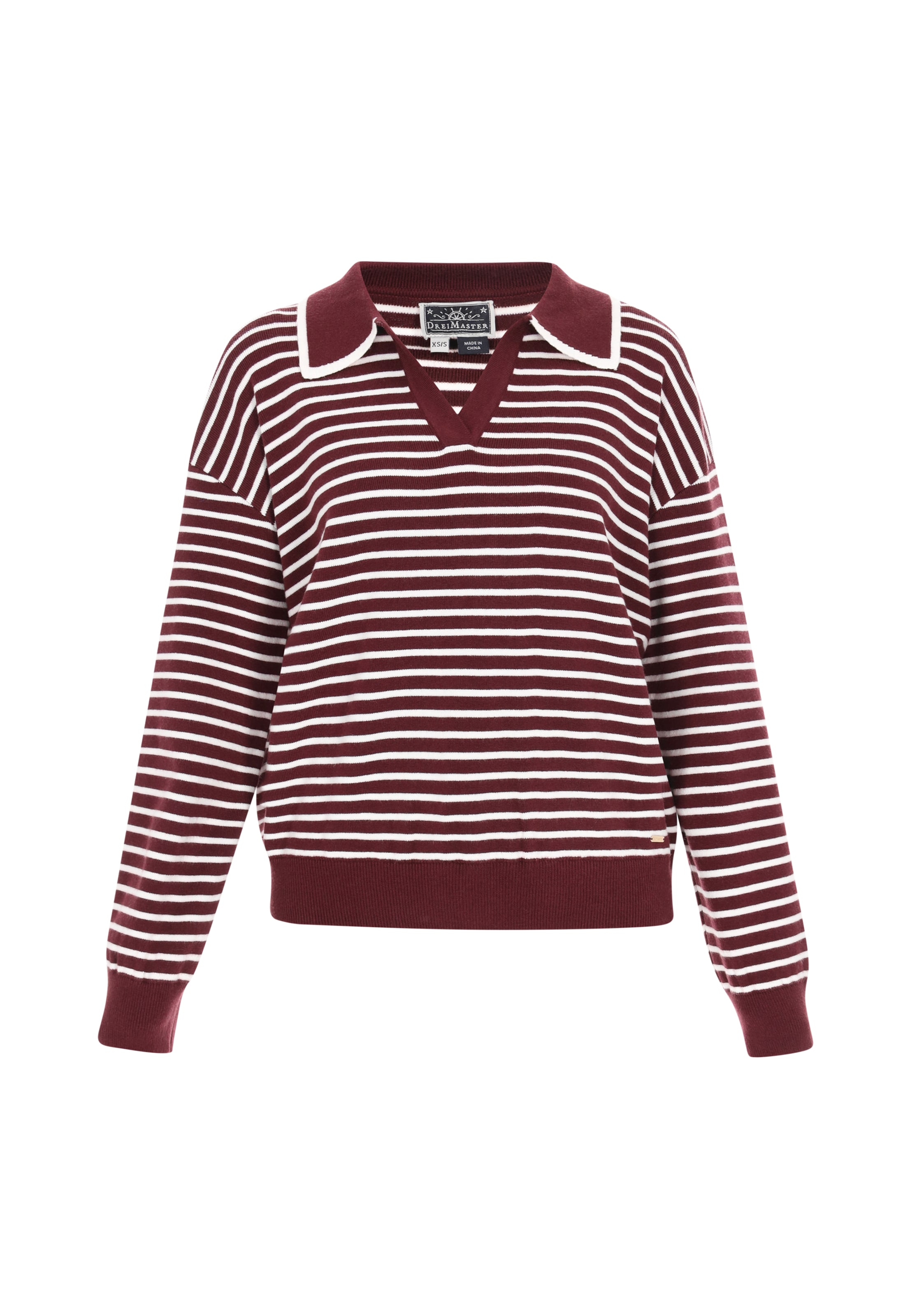 DreiMaster Maritim Πουλόβερ σε κόκκινο: μπροστά