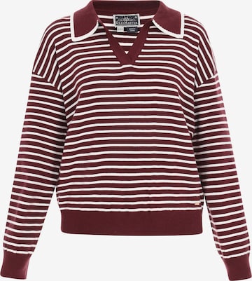 Pullover di DreiMaster Maritim in rosso: frontale