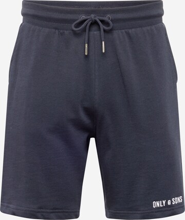 Only & Sons Regular Shorts 'DIRK' in Blau: predná strana