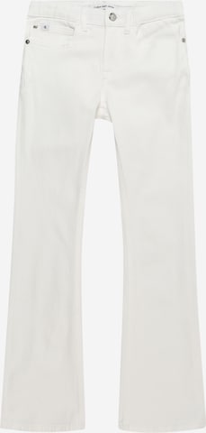 évasé Jean Calvin Klein Jeans en blanc : devant