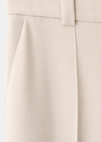 MANGO Wide leg Pleated Pants 'Paris' in White