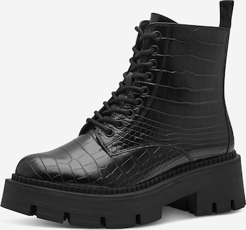 Tamaris Veterlaarsjes in Zwart: voorkant