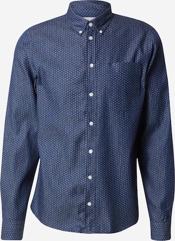 Casual Friday Regular fit Button Up Shirt 'Anton' in Blue: front