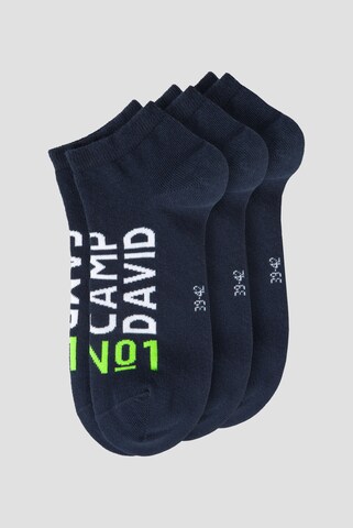 CAMP DAVID Socks in Blue: front