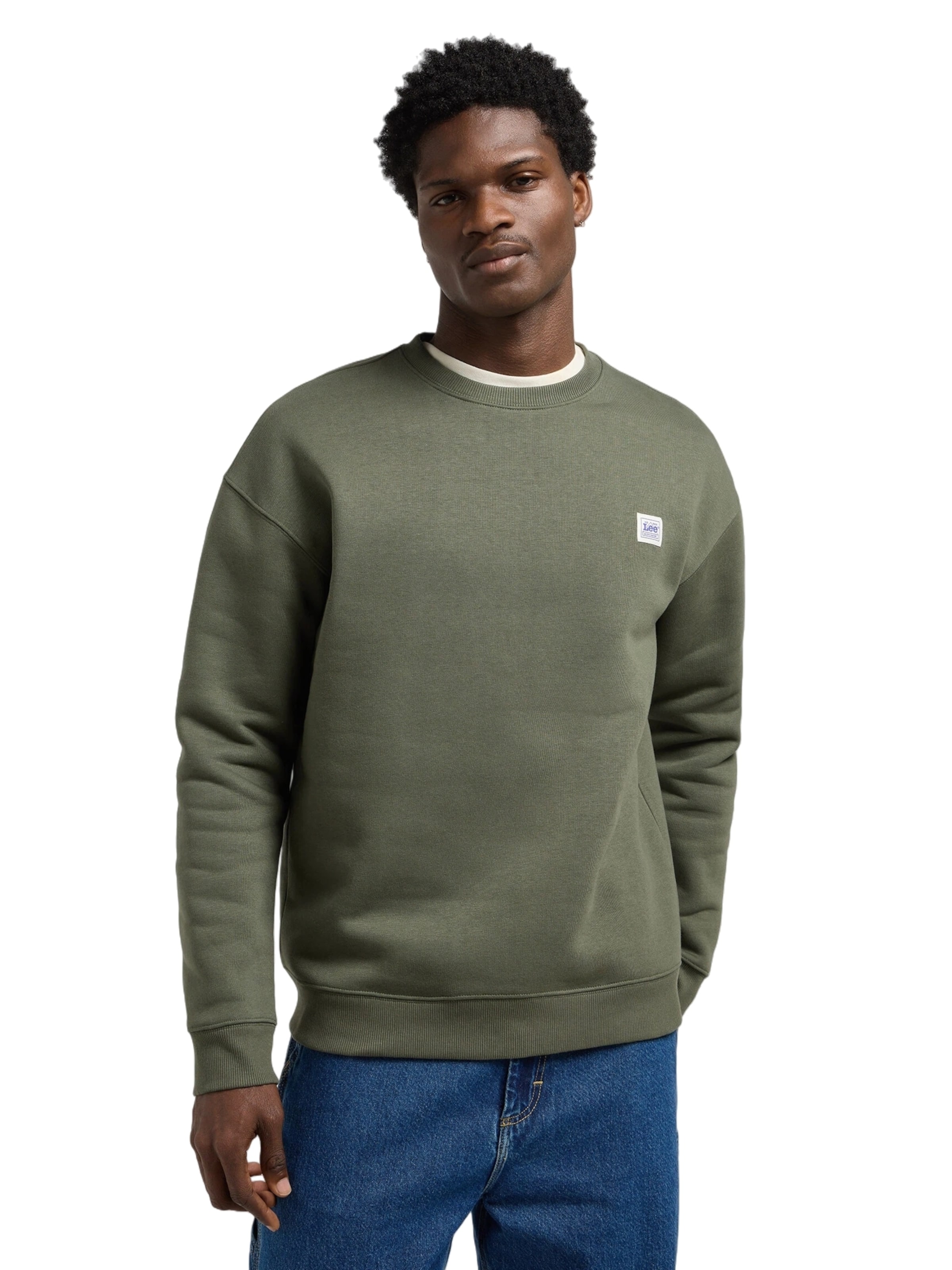 Lee Sweatshirt 'WORKWEAR' in Green: front