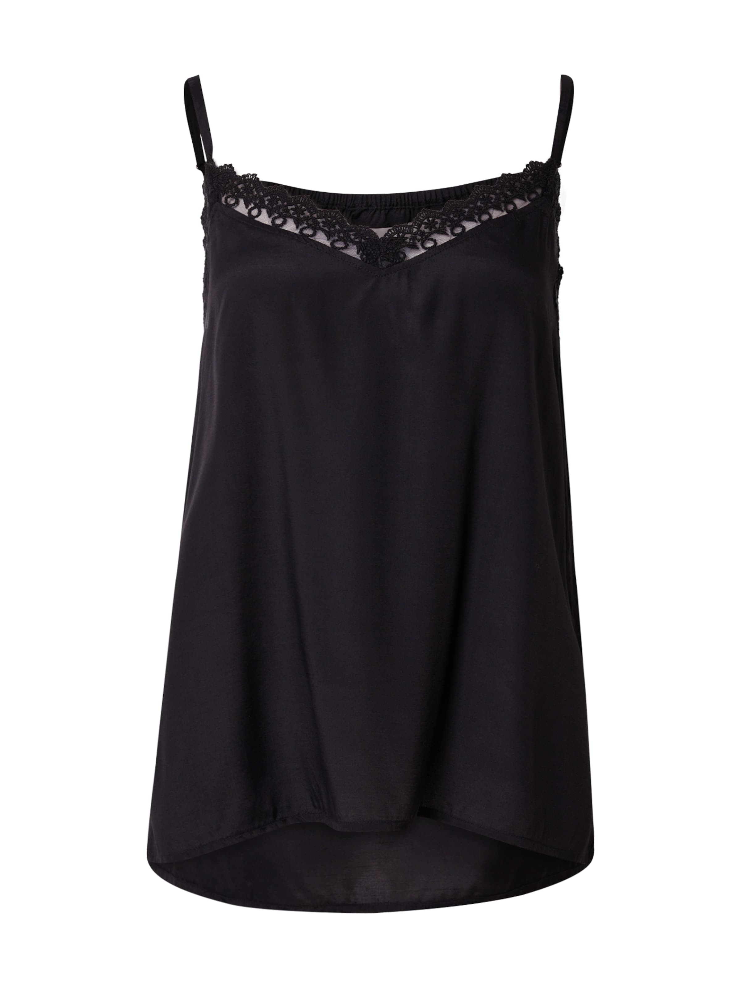 Lollys Laundry Top &#x27;Viane&#x27; - fekete: elől