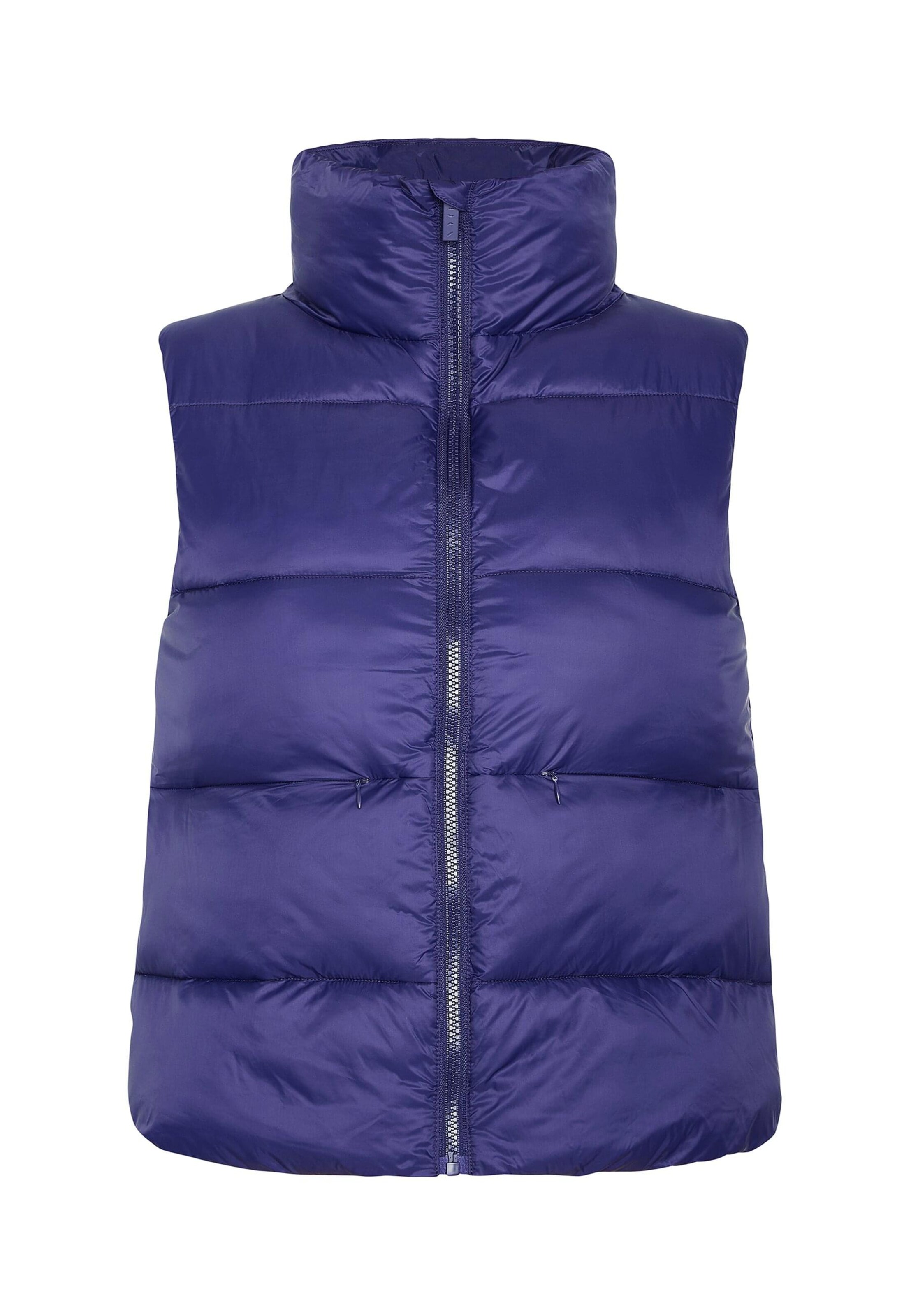 Born Living Yoga Vest 'Jolie' in Blue: front