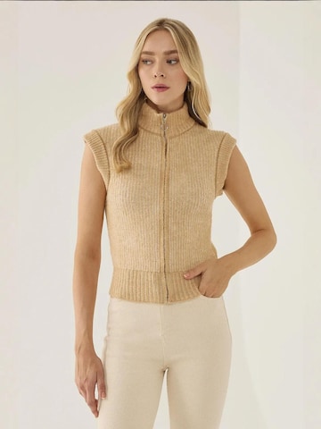 Hiccup Weste in Beige: Vorderseite