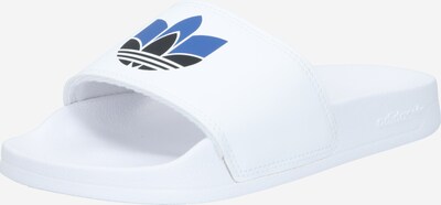 ADIDAS ORIGINALS Mule 'Adilette' en bleu roi / noir / blanc, Vue avec produit