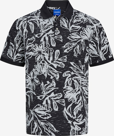 JACK & JONES Poloshirt 'LAFAYETTE' in schwarz / weiß, Produktansicht