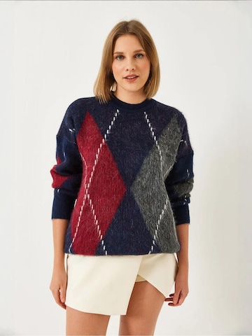Pull-over 'Pullover' Bianco Lucci en bleu