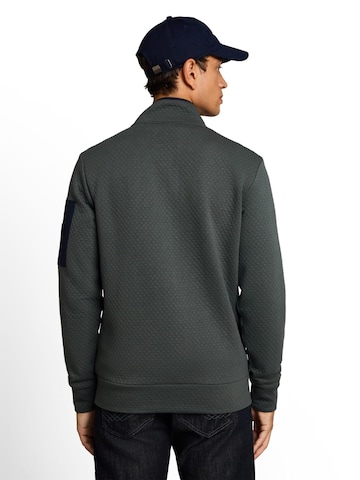 TOM TAILOR - Sudadera con cremallera en verde