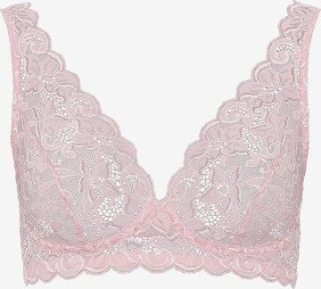 Hanro Triangle Bra ' Moments ' in Pink: front
