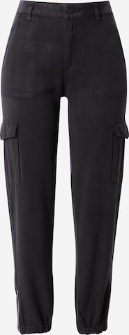 GUESS - Tapered Pantalón cargo 'BOWIE' en negro: frente