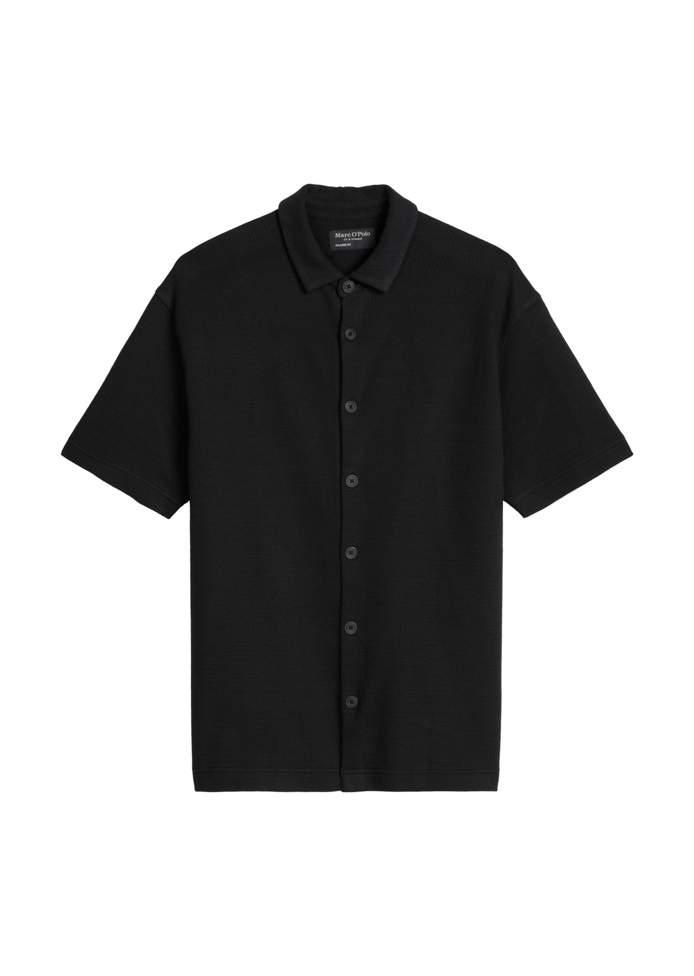 Coupe regular Chemise Marc O'Polo en noir : devant