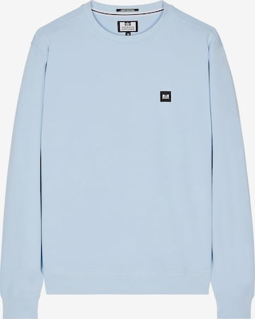 Weekend Offender Sweatshirt 'Ferrer Badge' in Blauw: voorkant