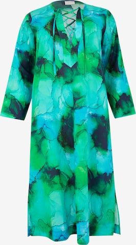 Yoek Dress in Green: front