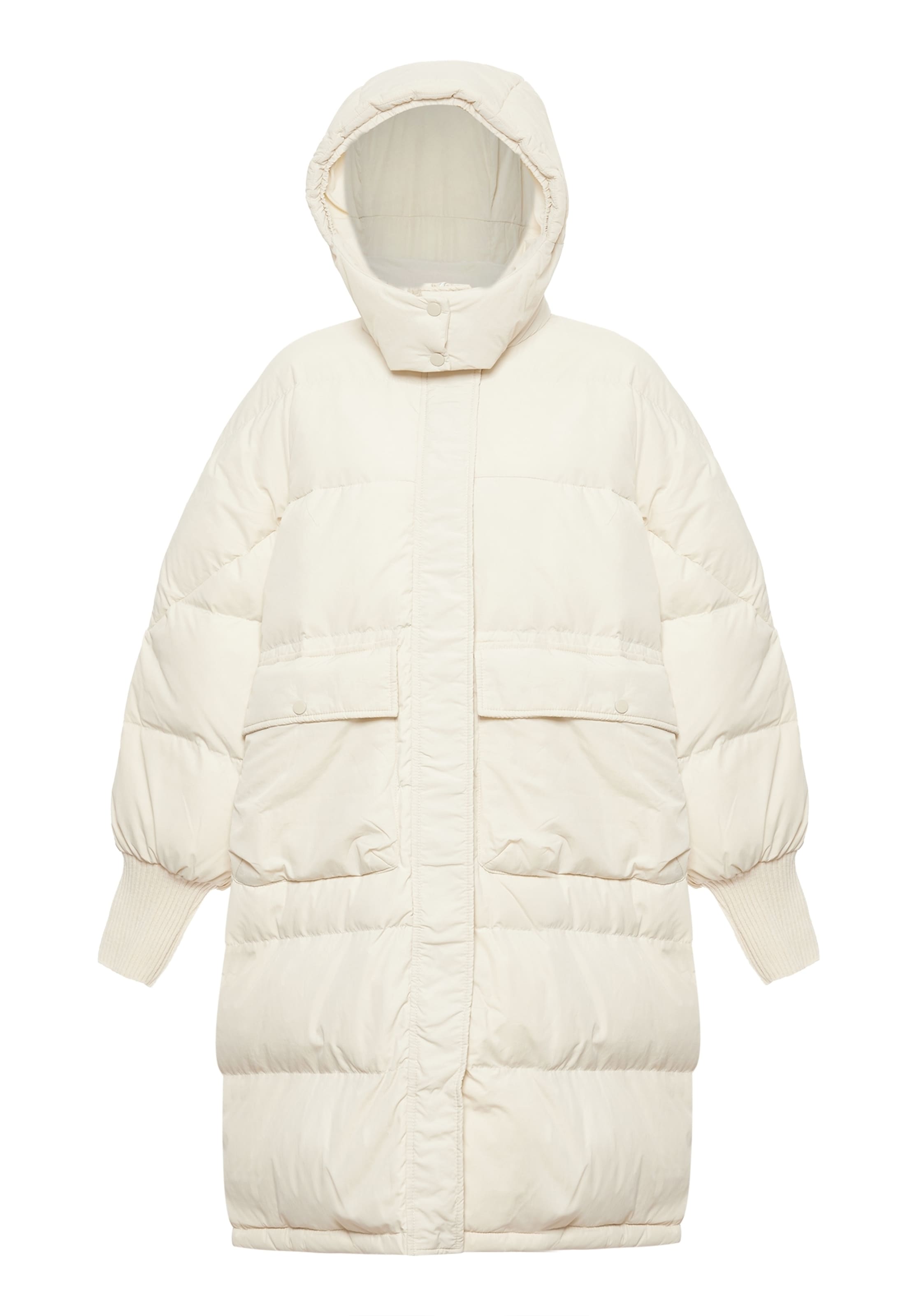 MYMO Χειμερινό παλτό σε λευκό: μπροστά