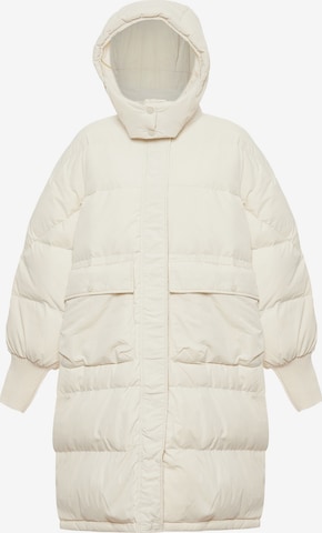 MYMO Χειμερινό παλτό σε λευκό: μπροστά